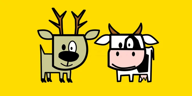 Natuur en cultuur. In elk figuur zit dezelfde vorm.