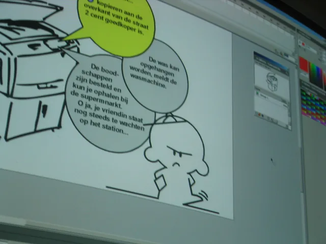 Personal stalker, een vectortekening.